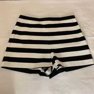 Express Striped High-Rise Shorts